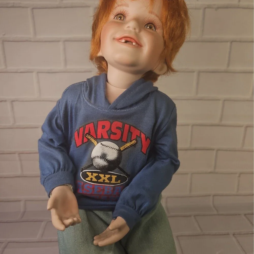 Vintage 1997 Donna RuBert 'Time Out' Porcelain Boy Doll 'Henry' # 3417 Of 5000